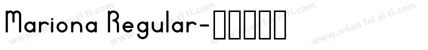 Mariona Regular字体转换